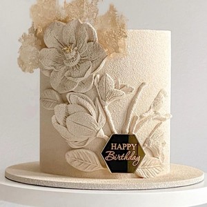 Decoración Hexagonal Acrílica para Pasteles con Diseño de Miel y Dulzura, Adorno para Cupcakes de Cumpleaños, Estilo Ins, Plástico de 1.3MM - Product Image 1