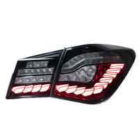 Feux arrière à LED BK pour Chevrolet Cruze 2009-2014, clignotants séquentiels effet écaille de dragon, Plug & Play