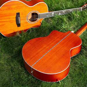 กีตาร์อะคูสติกแบบเต็มแผ่นไม้อัดสำหรับมือใหม่อุปกรณ์สายไม้มะฮอกกานีเกรดมืออาชีพ - Product Image 4