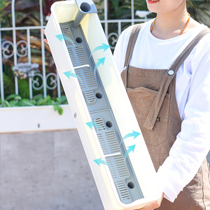 Vente en gros Nouveau pot de jardin familial pour balcon Pot de jardin long carré étroit Pot de <span class=keywords><strong>fleur</strong></span> paresseux en plastique - Product Image 2