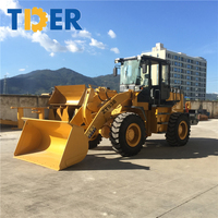 Chargeurs sur pneus miniatures ZT938 de l'usine chinoise TDER, tracteurs-chargeurs à vendre