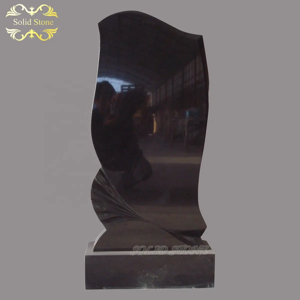 manufacturers direct selling simple elegant Unique design black Natural granite tombstone monuments