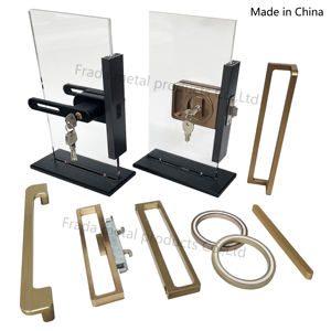 Cerradura deslizante de perfil delgado de puerta de aluminio de fábrica de China para puerta de aluminio Puerta de elevación de aleación de aluminio - Product Image 6