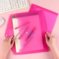 Porte-lettre transparent en plastique PP étanche et réutilisable pour dossiers de documents A4