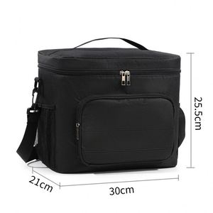 Eco-friendly Reusable Insulated 600D Oxford Modern Lunch Bag Silk Screen Printed Custom <b>Logo</b> Durable Promotional Gift - Product Image 3