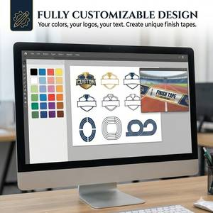 Cinta Ancha Personalizada <span class=keywords><strong>para</strong></span> Cortar el Hilo, Banda de Felicitación <span class=keywords><strong>para</strong></span> Atletismo, Pancarta de Finalización con Logotipo - Product Image 5