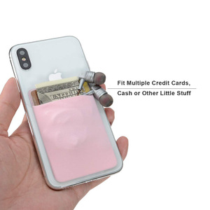Soporte para Teléfono de Tela Elástica Lycra, Tarjetero, Billetera Antidesmagnetizante, Bolsa Multifuncional para Teléfono, Personalizable - Product Image 2