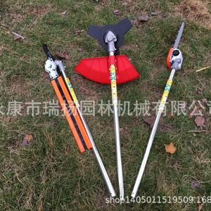 Débroussailleuse multifonction 4 en 1, 41,5 cm³, 2 temps, en aluminium, avec coupe-bordures, cisaille à haies, sécateur et scie à perche pour usage en jardin - Product Image 2