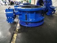 L'usine fournit une vanne papillon à engrenage à vis sans fin à double bride DN50-DN1200 avec une expansion flexible