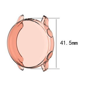 Coque de protection d'écran à couverture complète pour <span class=keywords><strong>Samsung</strong></span> <span class=keywords><strong>Galaxy</strong></span> <span class=keywords><strong>Watch</strong></span> <span class=keywords><strong>Active</strong></span> <span class=keywords><strong>R500</strong></span> Soft Clear TPU Protective Case - Product Image 2