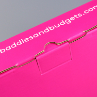 Caja de papel de Arte de cartón corrugado Rosa Embalaje de regalo plegable en forma de libro con inserto magnético fino Tipo de carpeta elegante
