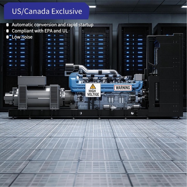 US/Canada Exclusive Remote Monitoring, High-power Output (up to 6250 KVA) Data Center diesel Generator Set