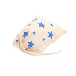 Bolsas de Algodón Muselina Orgánicas Reciclables Hechas a Medida con Cordón, Estrellas Azules, Almacenamiento Todo en Uno, Seguras y Personalizables, Envío Inmediato - Product Image 4