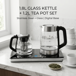 SUS304 Cordless Glass Tea Pot <b>Kettle</b> With Powerful <b>Temperature</b> <b>Control</b> Automatic Shut-off Household Use <b>Temperature</b> <b>Control</b> Prec - Product Image 2