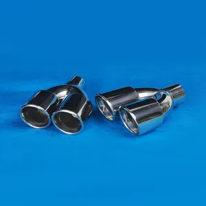 89mm Automobile exhaust port modified general exhaust tip muffler double end exhaust pipe tail throat