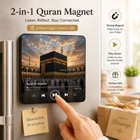 Nouveaux gadgets musulmans : Haut-parleur Coran rechargeable, aimant de réfrigérateur, lecteur de musique magnétique en gros, cadeaux islamiques pour l'Aïd musulman