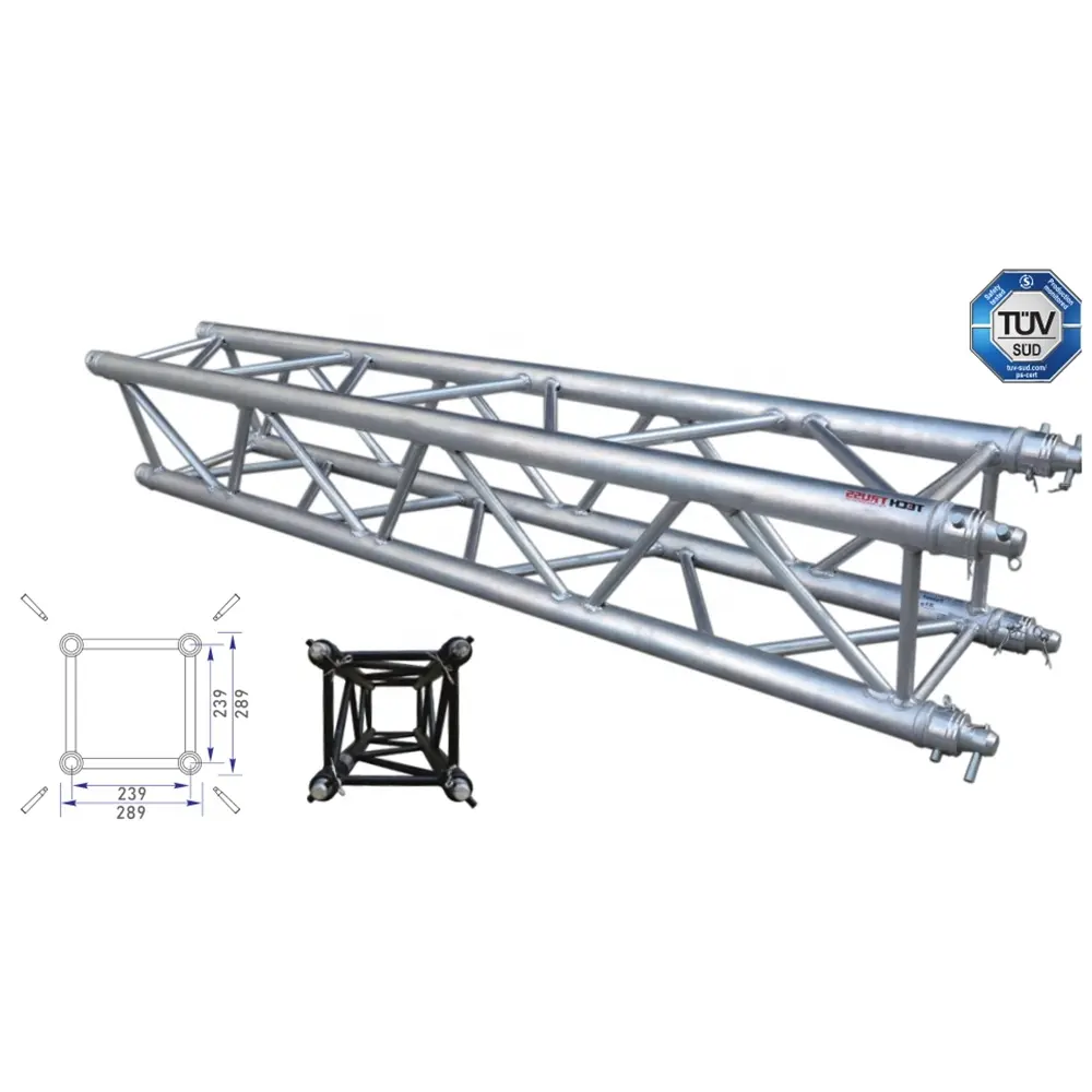 Peso leggero portatile fase attrezzature dj sistema di truss dalla fabbrica Della Cina/mostra truss/Multiuso luce