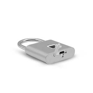 Conveniente y seguro candado circular de huellas dactilares con control de aplicaciones móviles Bloqueo de huellas dactilares China - Product Image 5