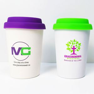 Vente flash - Gobelet réutilisable en fibre de bambou écologique, sans BPA, pour le sport et la remise en forme, avec logo personnalisé, cadeau promotionnel - Product Image 3