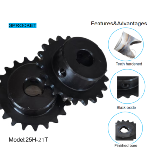 Artículo de gran oferta, piñón de óxido negro 25H 24T con orificio terminado para máquina de fitness - Product Image 1