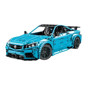 T5002 Mercedes-Benz C63 Sports Car 1:8 Scale ABS Plastic Model <b>Building</b> <b>Block</b> <b>Set</b> Educational Toy for Kids and Teens - Product Image 1