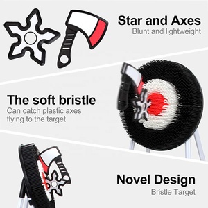 Yeni çocuk hedef oyuncak rekabetçi oyun ofis stres azaltma güvenlik etkileşim yumuşak malzeme balta dart atma oyuncak - Product Image 3