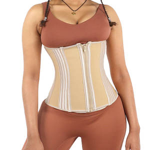 Corsés y corpiño de cuero para mujer, corsé adelgazante de cintura bajo el pecho, lencería con huesos de acero, <span class=keywords><strong>2022</strong></span> - Product Image 1