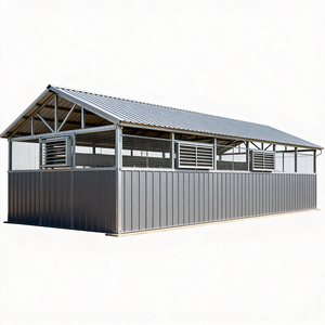 Gallinero Comercial de Acero de Gran Tamaño, Diseño Moderno, Gallinero Prefabricado, Control Automático y Gallinero Semiabierto - Product Image 2