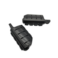 Repose-pieds confortables inclinés pour moto de tourisme, pliables et réglables, à fixation par pince, pour barre de protection moteur, pour autoroute