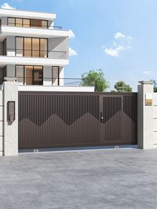 Porte coulissante électrique moderne en aluminium Min Gu Ting GW-GT-077, résistante au vent, ouverture automatique, villa, garantie 1 an, <span class=keywords><strong>installation</strong></span> facile - Product Image 6