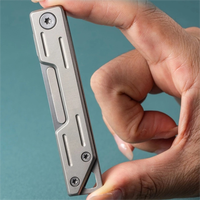 Mini couteau de poche pliable EDC, manche métallique, coupe-usage portable pour extérieur, maison, papier, corde, usage quotidien