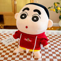 Nuevo Peluche Personalizable con Capucha, Temática de Oso Crayon Shin Chan, Muñeco de Peluche Suave y Adorable para Aliviar el Estrés