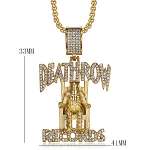 Death Row Records Pendant - Snake Winding Pillar HipHop