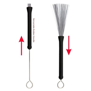 Nhạc cụ phụ kiện trống thiết lập thực tế xách tay dây trống bàn chải + 19 bó Dùi Trống + Bộ túi nhung - Product Image 6