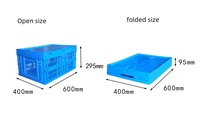 Caisses de rangement en plastique en gros, recyclables, avec couvercle en PP, pliables, en maille, empilables, emboîtables pour le déménagement