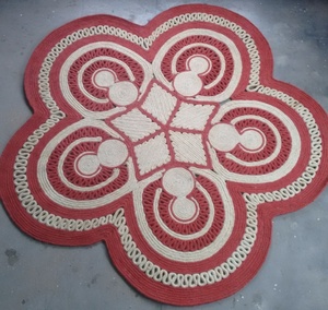 Multi Color Jute Braided <b>Round</b> Rug Home <b>Carpet</b> Floor Area Rug decorative <b>carpet</b> custom design size and color - Product Image 5