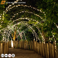 Hochwertige Außen-Weihnachtsbeleuchtung für Gewerbliche Dekoration 10M 100LEDs IP44 CE RoHS Wasserdichte Warmweiße LED-Lichterkette