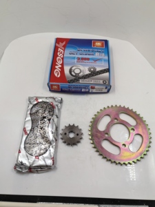 オートバイ用ローラーチェーン付きローラースプロケットキットキットGN125/43T/15T/428H-128L用 - Product Image 2