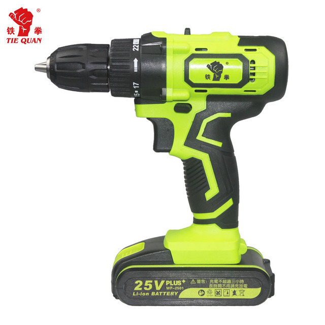 25 Volt Keyless Industrial Cordless Drill with Hammer Customizable OEM Support