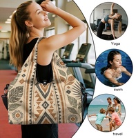 Sac de sport à bandoulière personnalisé avec imprimé Kapa hawaïen pour le shopping, les voyages, le transport quotidien et les programmes d'étiquetage privé