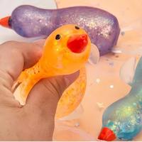 Canard en TPR souple et extensible, simulation d'aurore, anti-stress, sensoriel, amusant, à presser, unisexe, pour tous les âges - Vente chaude