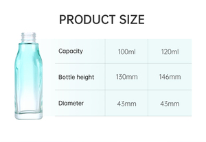 Lotion Bottle 100ml 120ml Gradient-colored <b>Glass</b> Bottle Customized Cosmetics <b>Container</b> Empty with Pressing Pump Head - Product Image 6