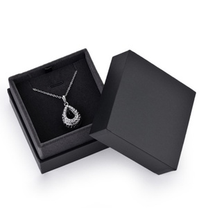 Wholesale Jewelry Packaging <b>Black</b> Top and Bottom Case Raphe <b>Boxes</b> Recycled Paper Jewelry <b>Boxes</b> - Product Image 3