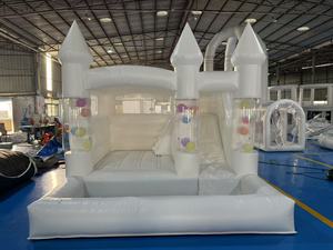 <span class=keywords><strong>Castillo</strong></span> Inflable Comercial Blanco, Casa de Brinco Inflable, Globo Inflable para Bodas - Product Image 5
