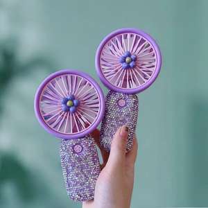 Haute qualité nouveau diamant Mini ventilateur de cils portatif USB ventilateur de climatisation Rechargeable pour outil d'extension de cils - Product Image 3