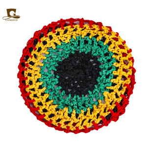 <span class=keywords><strong>Filet</strong></span> à <span class=keywords><strong>cheveux</strong></span> en maille crochetée multicolore style jamaïcain, en rayonne tricotée, type snood, couvre-chignon, ornement <span class=keywords><strong>pour</strong></span> <span class=keywords><strong>la</strong></span> <span class=keywords><strong>nuit</strong></span>, accessoires capillaires - Product Image 5