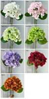 Bunga Hydrangea Buatan Tangan Berkualitas Tinggi dari Lateks Buatan, Sentuhan Alami, Modern, Ramah Lingkungan, untuk Pesta, Hotel, Pernikahan, dan Dekorasi Meja