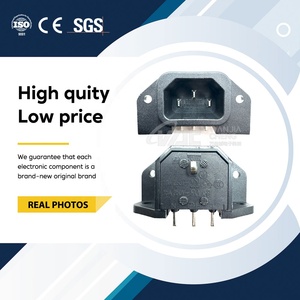 Qualtek 100% nuevos y originales módulos de entrada de alimentación de CA montaje en PCB 7mm 15A 250V tomas de corriente en ángulo 703W-00/52 - Product Image 2