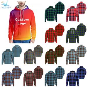 Personalice su marca <span class=keywords><strong>Abercrombie</strong></span> Tartan Full Print Puff Print Hoodie Venta al por mayor Essential Hoodie Cheap Heavyweight Hoodie a granel - Product Image 1