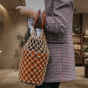 Bolso Tote Bohemio de Ganchillo con Flecos y Borlas, Parte Superior Abierta, Correa para el Hombro, Bolso de Playa Casual para Mujer - Product Image 6